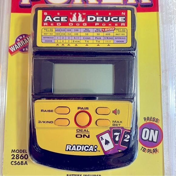 Radica Acey Deucey Poker Electronic Game Sealed NWT - Picture 2 of 5